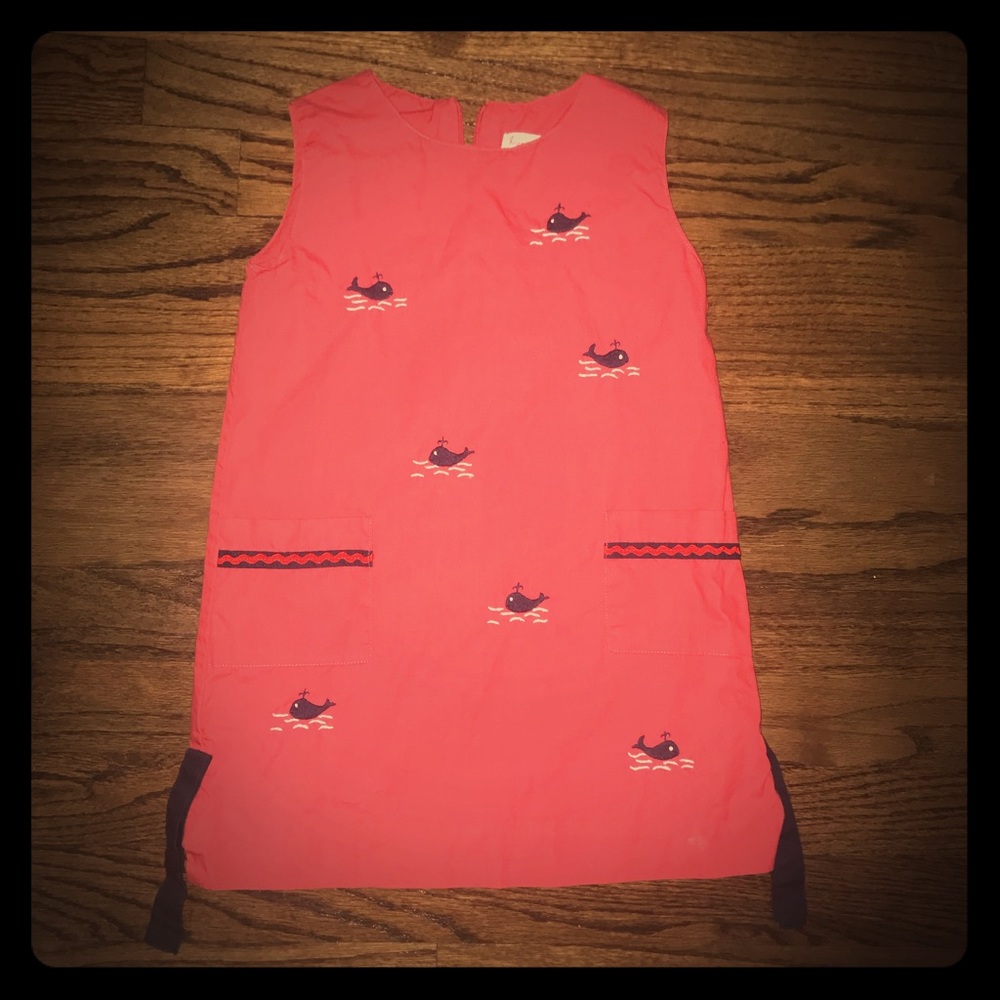 Jeanine Johnson Smocked Whale Dress Toddler 4 🐳